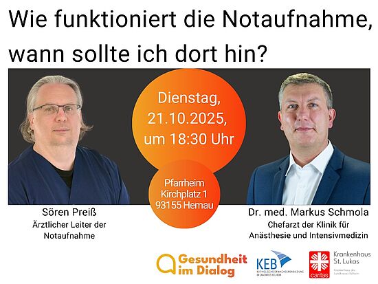 Wie funktioniert die Notaufnahme, wann sollte ich dort hin?